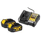 Dewalt Batteri DCB1104M2-QW; 18 V; 2x4,0 Ah; Li-ion