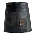 Crafted Leather förkläde kort 65x40 cm svart