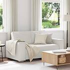vidaXL Soffa för två, Vit 120 cm i konstläder 4105051