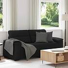 vidaXL 2-sitssoffa svart 140 cm tyg 4105309