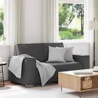 vidaXL Soffa Loveseat Grå 120 cm i Konstläder 4105047