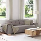 vidaXL 3-sitssoffa taupe 180 cm tyg 4105094