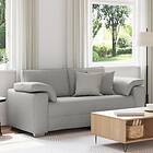vidaXL Soffa Loveseat Moln Grå 140 cm Tyg 4105235
