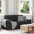 vidaXL 2-sitssoffa svart 140 cm konstläder 4105343