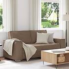 vidaXL Soffan för två Cappuccino 140 cm i konstläder 4105055