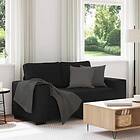 vidaXL 2-sitssoffa svart 120 cm tyg 4105158