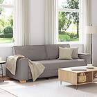 vidaXL 3-sits soffa i taupe 180 cm tyg 4104996