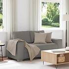 vidaXL Loveseat soffa ljusgrå 120 cm manchestertyg 4105193