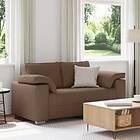 vidaXL Soffa Loveseat Brun 120 cm Tyg 4105221