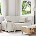 vidaXL Kärlekssoffa Vit 140 cm Konstläder 4105057
