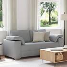 vidaXL Loveseat Soffa i Ljusgrå Tyg, 140 cm 4105227