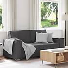 vidaXL Tvåsitssoffa Grå 140 cm Konstläder 4105053