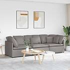 vidaXL Modulsoffa med kuddar i taupe 3321272