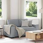 vidaXL 2-sitssoffa ljusgrå 120 cm tyg 4105156