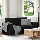 vidaXL Bäddsoffa Svart 140 cm Konstläder 4105056