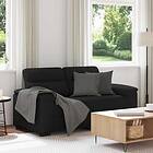 vidaXL 2-sitssoffa svart 120 cm tyg 4105299