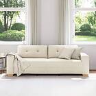 vidaXL 3-sitssoffa i linne 180 cm 4105097