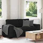 vidaXL 2-sitssoffa svart 140 cm tyg 4105168