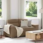 vidaXL 2-sitssoffa cappuccino 120 cm konstläder 4105336