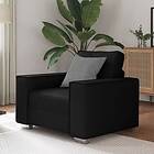 vidaXL Svart Konstläder Soffa Stol 59 cm 4105044
