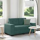 vidaXL Loveseat Soffa Mörkgrön 120 cm Sammet 4105112