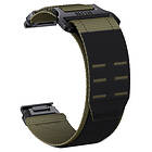 Tiera Garmin Fenix grön Velcro armband 26 mm quick release