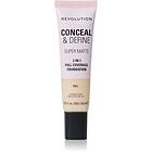 Makeup Revolution Conceal & Define 2 in 1 Full Coverage Foundation 23ml