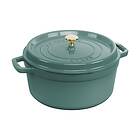 Staub La Cocotte rund gryta gjutjärn 5,2l Eukalyptus