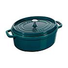 Staub La Cocotte oval gryta gjutjärn 6,7l La Mer