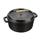 Staub Buster & Punch gryta gjutjärn mässing 3,8l