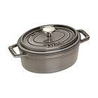 Staub La Cocotte oval gryta gjutjärn 1l Grafitgrå