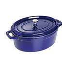 Staub La Cocotte oval gryta gjutjärn 6,7l Mörkblå