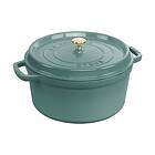Staub La Cocotte rund gryta gjutjärn 6,7l Eukalyptus