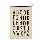 Design Letters Premium classic kökshandduk 50x70cm ABC-svart