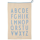 Design Letters Premium classic kökshandduk 50x70cm ABC-blå