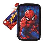 Marvel Spider-Man Dubbelpennfodral, Blå