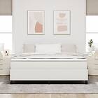 vidaXL Boxspring Säng Gräddvit Super King Corduroy Tyg