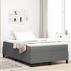 vidaXL Boxspring Säng Ljusgrå 120x200 cm Corduroy Tygh