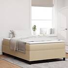 vidaXL Boxspring Säng Ljusgrön Grå 120x200 cm Corduroy Tyg
