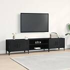 vidaXL TV-bänk Svart Ek 180x31,5x40 cm Konstruerat trä