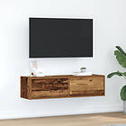 vidaXL TV-bänk Gamla träet 100x31x25,5 cm Konstruerat trä