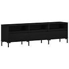 vidaXL TV-bänk Svart Ek 150x30x44,5 cm Konstruerat trä