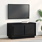 vidaXL TV-bänk Svart Ek 80x35x45 cm Konstruerat trä