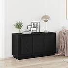 vidaXL Sideboard Svart Ek 102x35x55 cm Konstruerat Trä