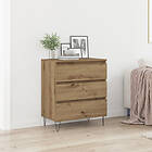 vidaXL Sideboard med lådor Artisan Oak 60x35x70 cm Ingenjörsträ
