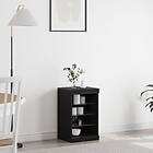 vidaXL Sideboard med LED-lampor Svart Ek 41x37x67 cm