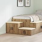 vidaXL Förvaringsskåp Artisan Ek 103x41x40 cm Konstruerat trä