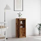 vidaXL Sideboard med LED-lampor Gamla trä 41x37x100 cm