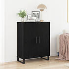 vidaXL Sideboard Svart Ek 69,5x34x90 cm Konstruerat trä