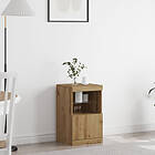 vidaXL Sideboard med LED-lampor i Artisan Ek 41x37x67 cm